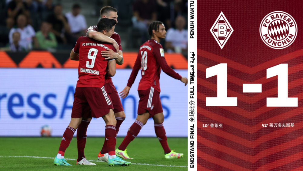  德甲半程最佳阵容公布，拜仁五将强势霸榜  